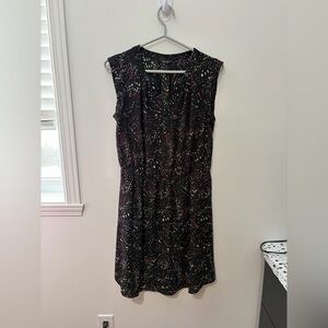 Reitmans Black Dress with Red and White Accents